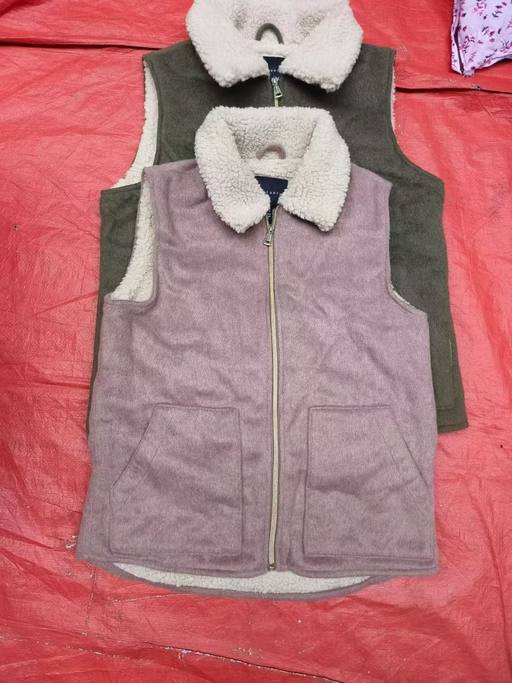 Ladies Sherpa Suede Waistcoats