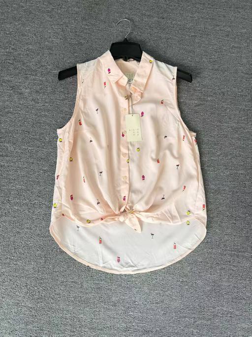 Ladies Casual Print Vest Shirts