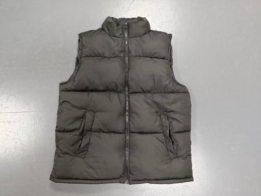 Mens Stand Collar Quilted Padded Sleeveless Gilet