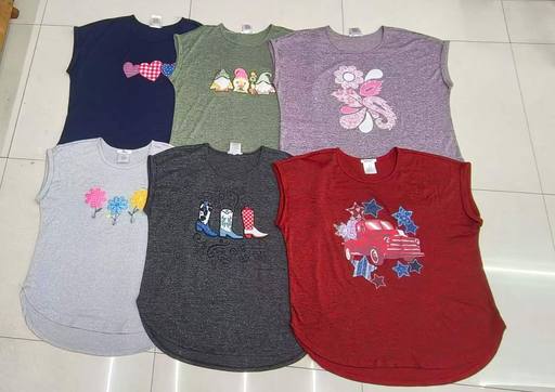Ladies' Knitted Short-Sleeve Top
